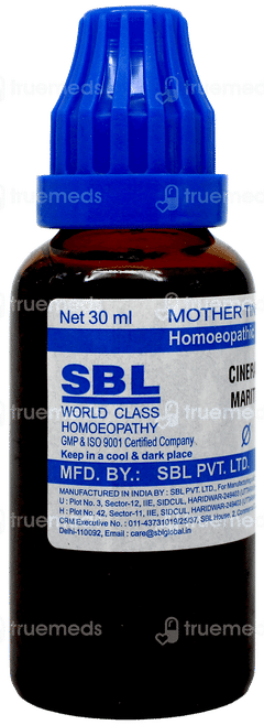 Sbl Cineraria Maritima Mother Tincture 30 Ml
